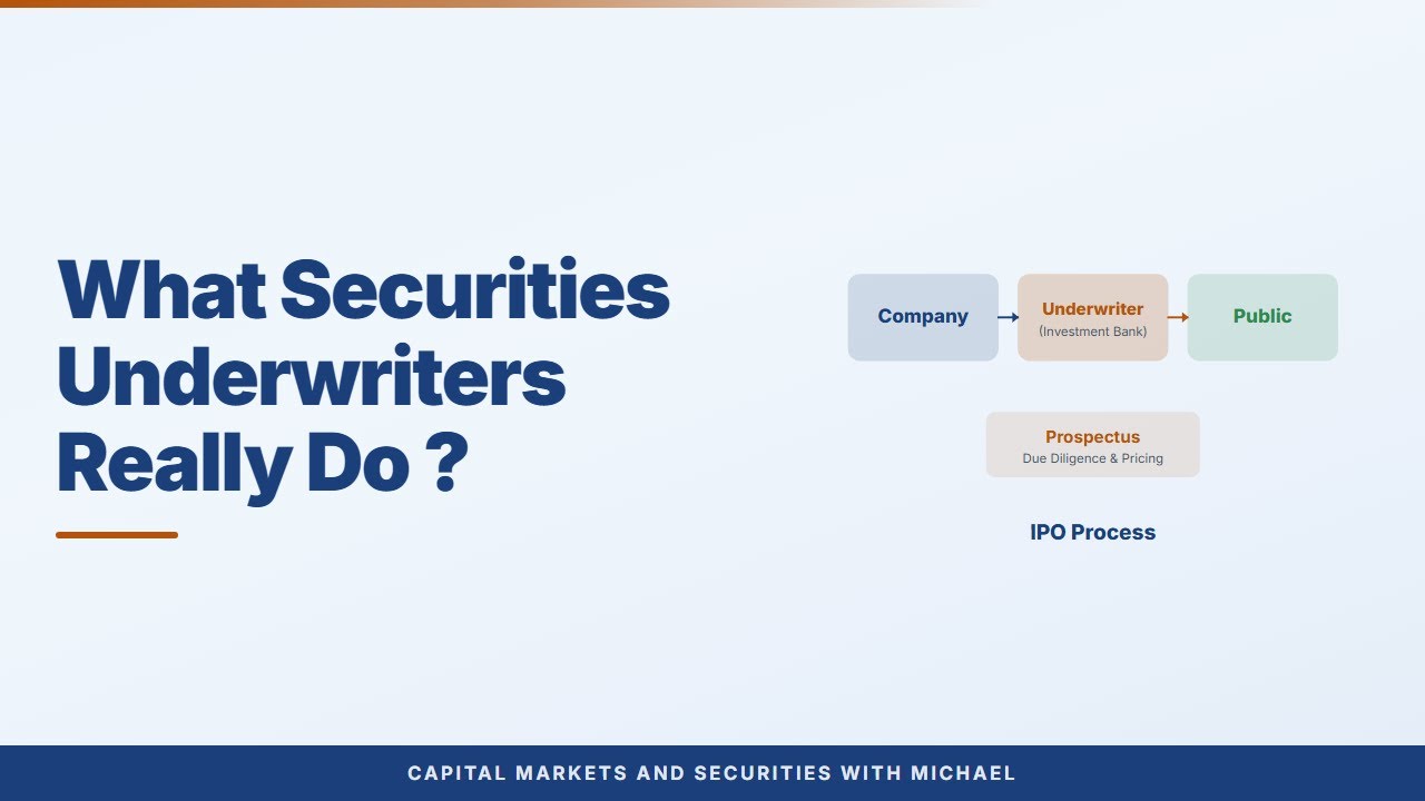 What Securities Underwriters Really Do ?