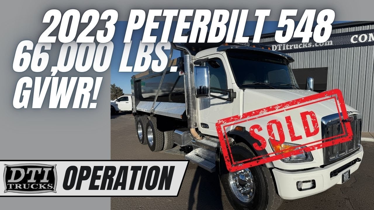 **SOLD** 2023 Peterbilt 548 Tandem Axle Dump Truck!