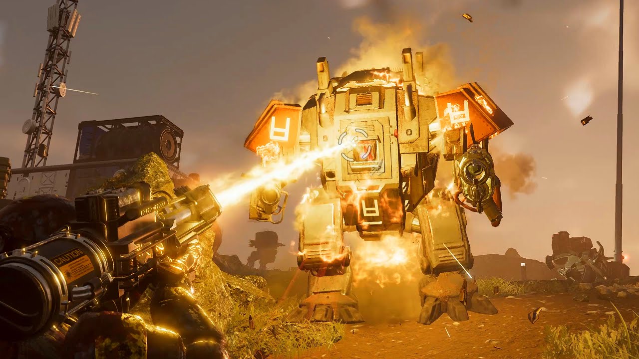 Battle with Automatons - Super Helldive Difficulty - 4K Quality - Helldivers 2