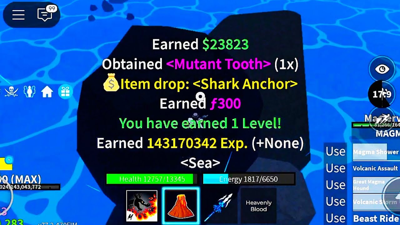 🔥Solo vs Terror Shark in Blox Fruits!🔥Today I take down the Terror Shark using the Magma Fruit 