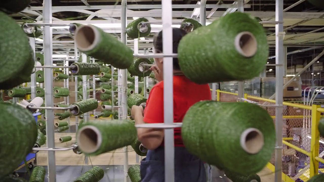 Shaw Sports Turf Manufacturing Video