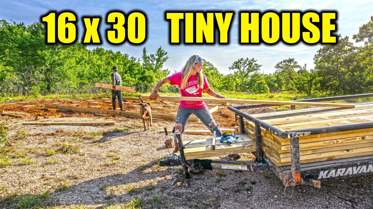 Couple Builds TINY HOUSE Off Grid in 4 Months! Ranch / Farm / Homestead