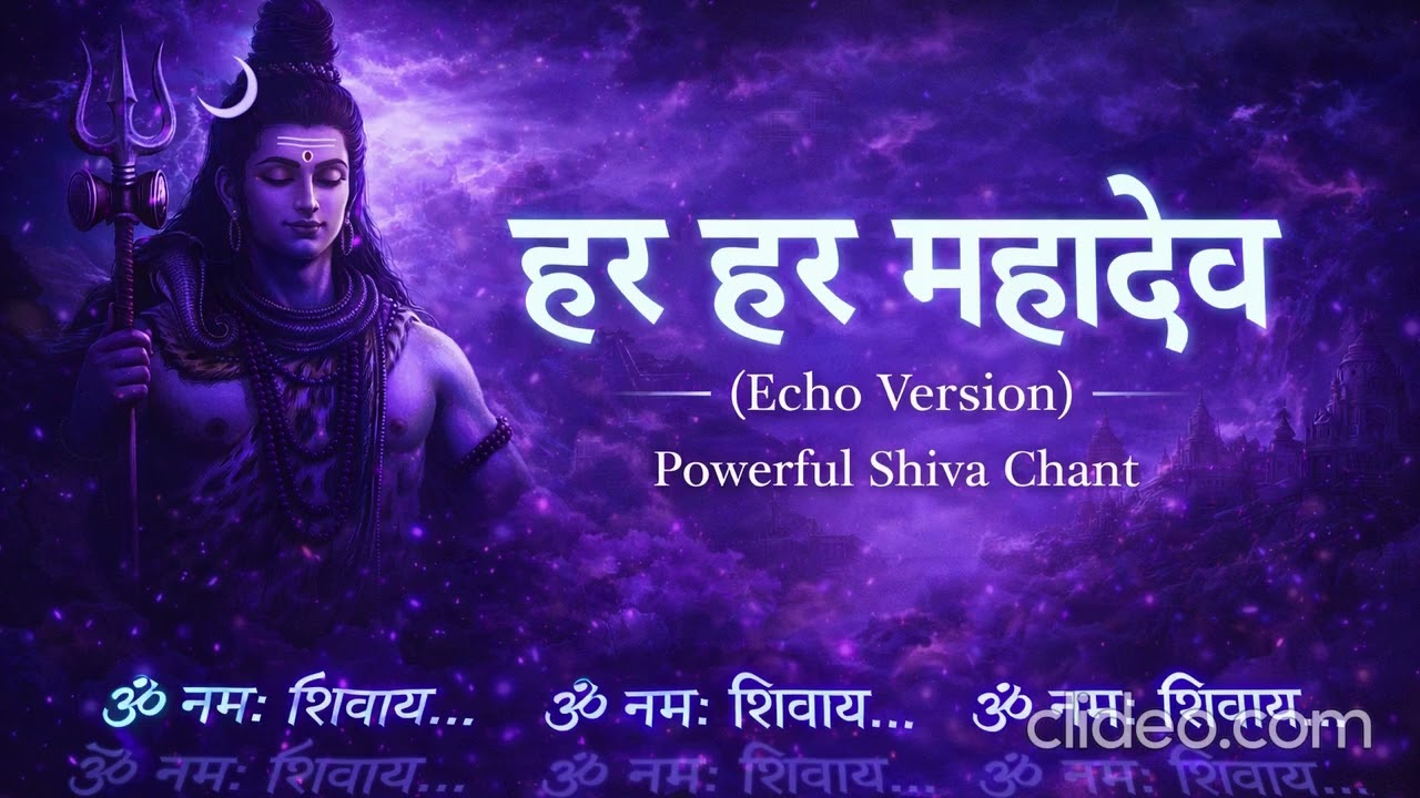 Har Har Mahadev 🔱 Echo Chant  Deep Meditation Sound  SoulLens