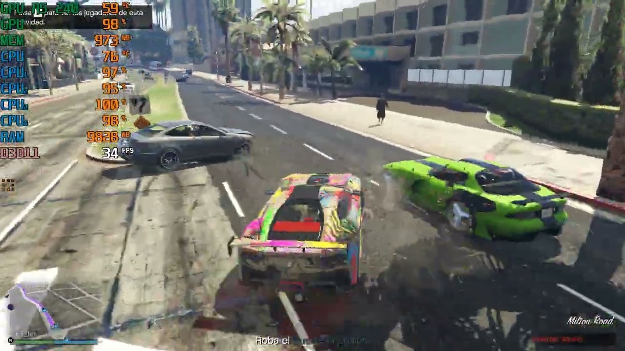 GTA V ONLINE - AMD Radeon R5 240 1GB - i5-2400