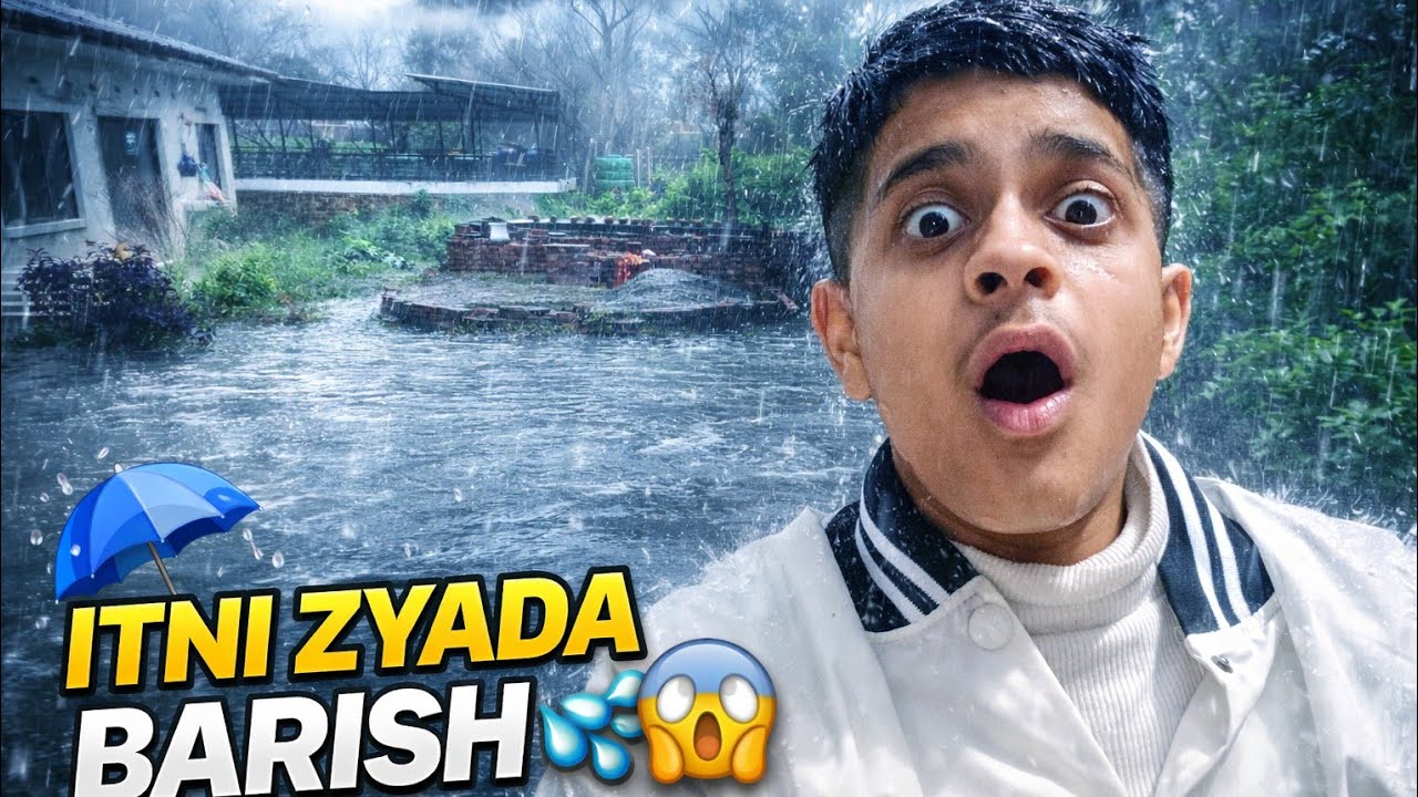 ITNI ZYADA BARISH 😱 | Heavy Rain Monsoon Vlog | Abhay Crazy Vlogs
