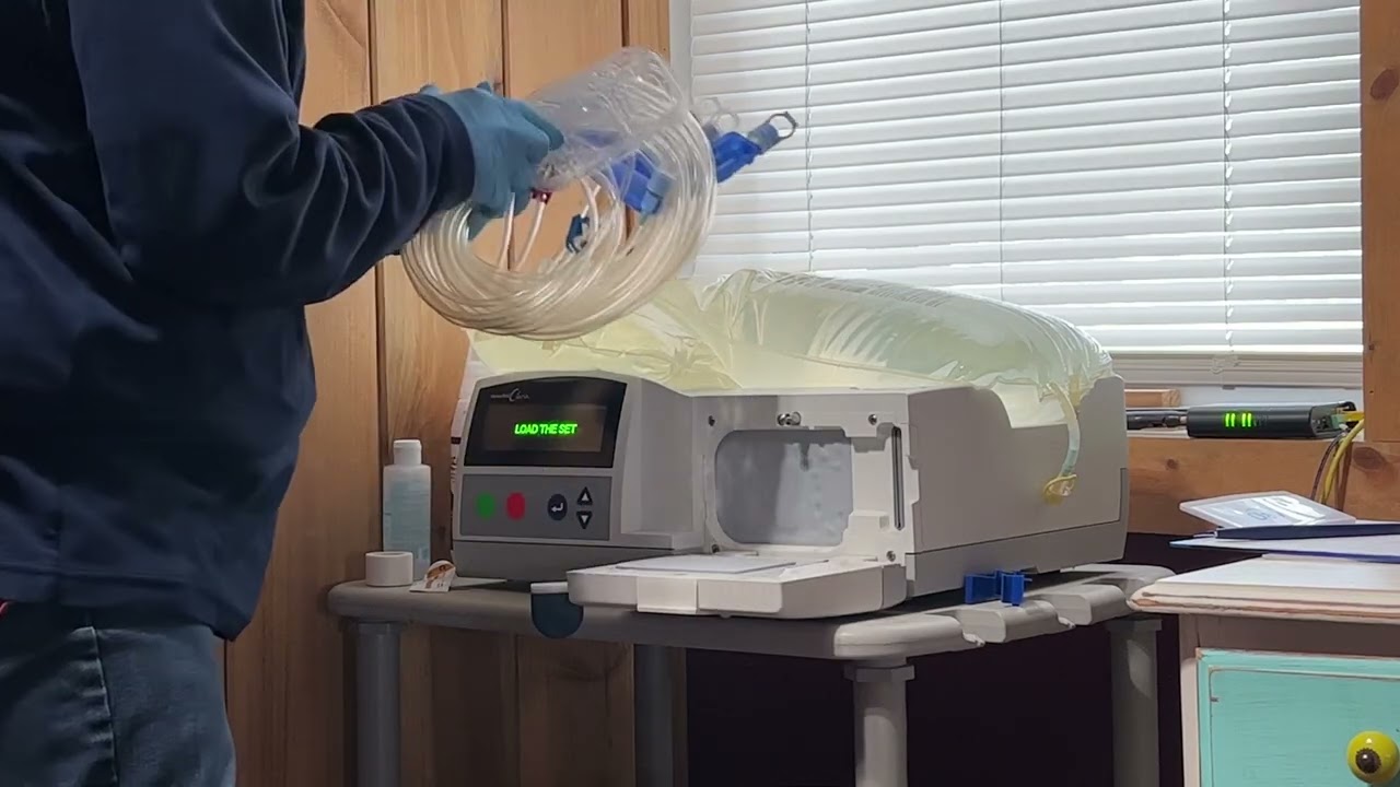 Set up for Peritoneal Dialysis 