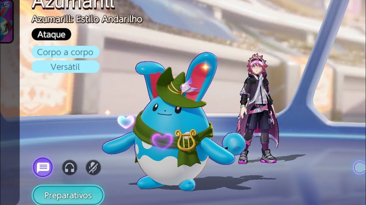Nessa partida do Pokémon Unite a Blissey me seguiu de um jeito diferente