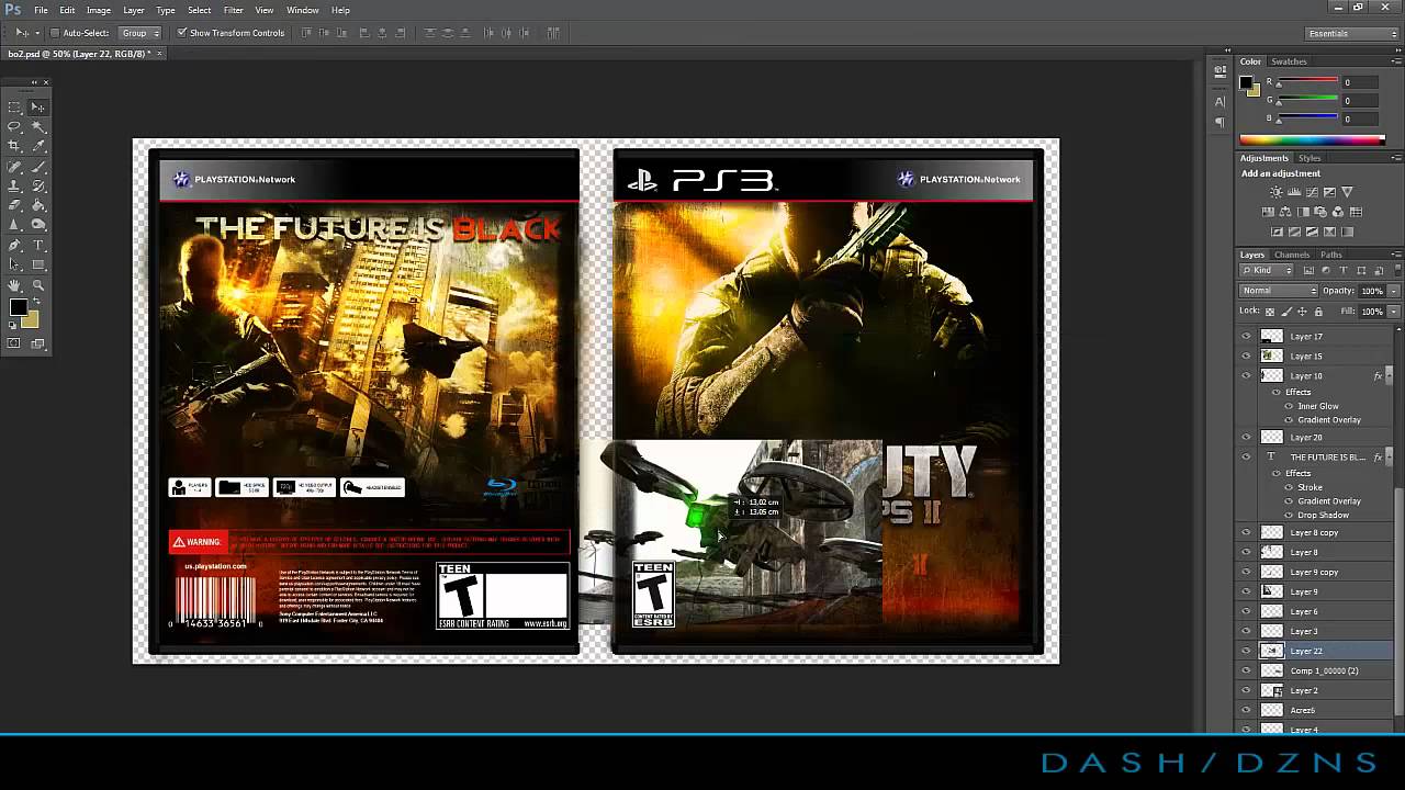 Speedart | Baka Arts Entry (2nd Place) | COD Black Ops 2 Boxart
