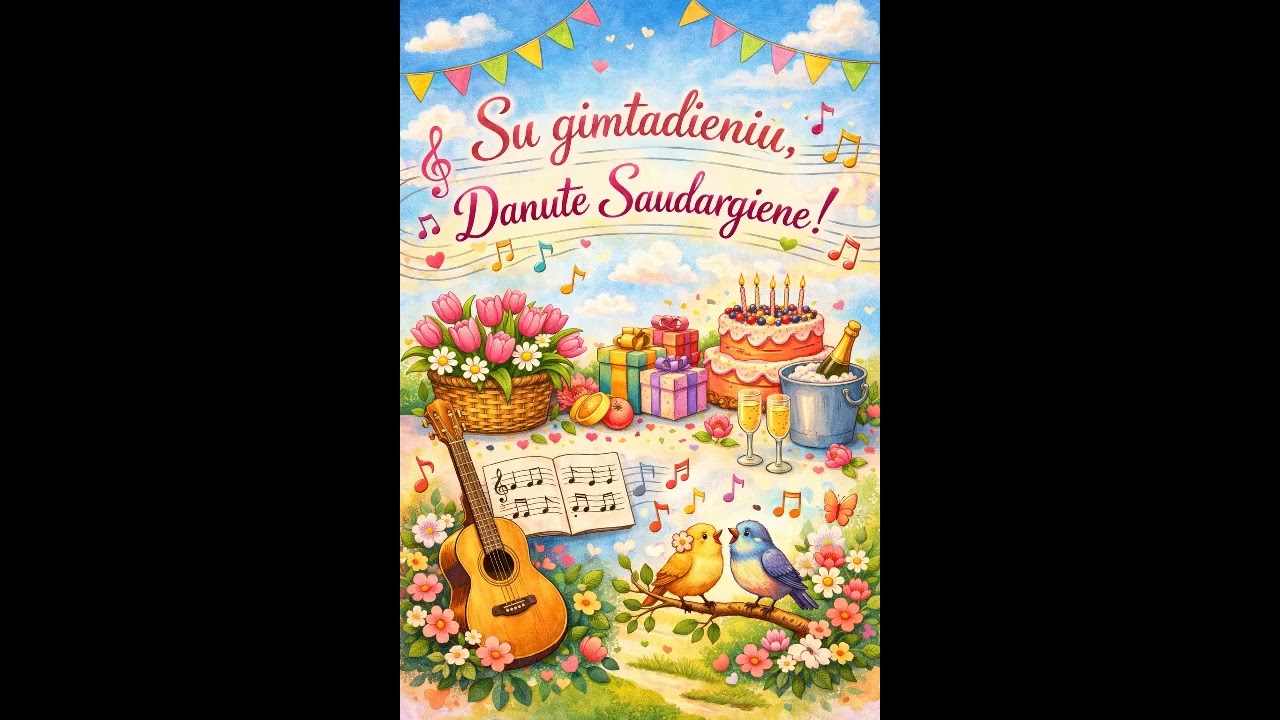 🌷 „Su gimtadieniu, Danute Saudaregene“ kita vieresjie