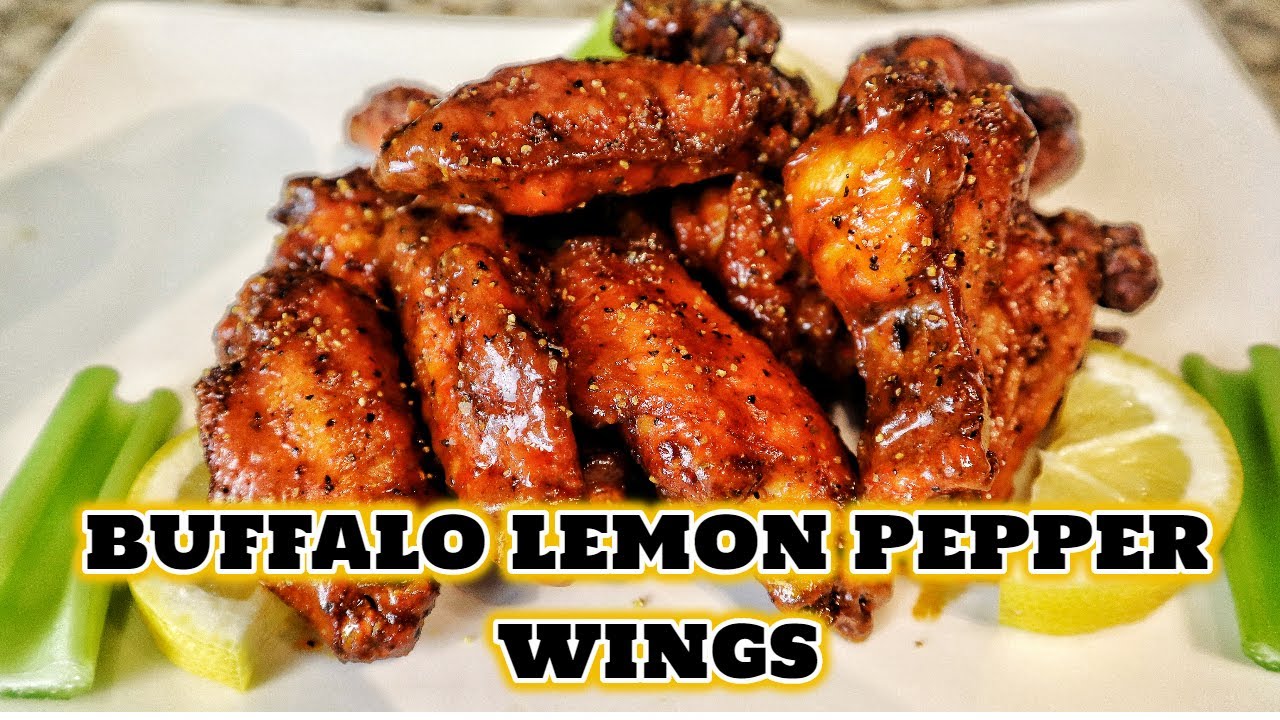 Buffalo Lemon Pepper Chicken Wings In Deep Fryer | Easy Chicken Wings Recipe