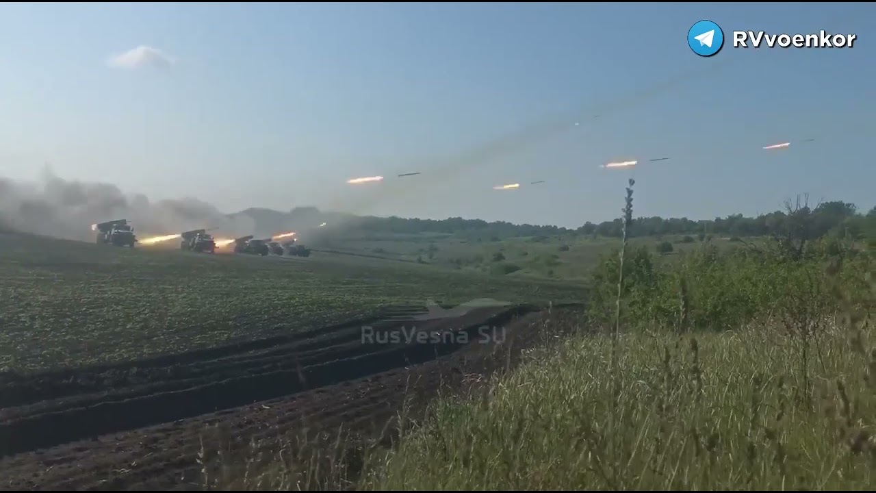 Russian MLRS detects Krasny Liman fire attack