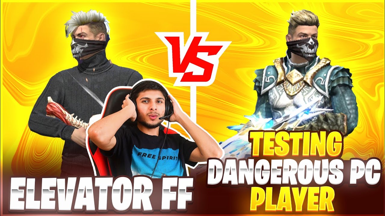 Aimbot Hacker ? 😨 Elevator Ff vs Testing Dangerous Movement Pc Player 🔥 | - Garena Free fire