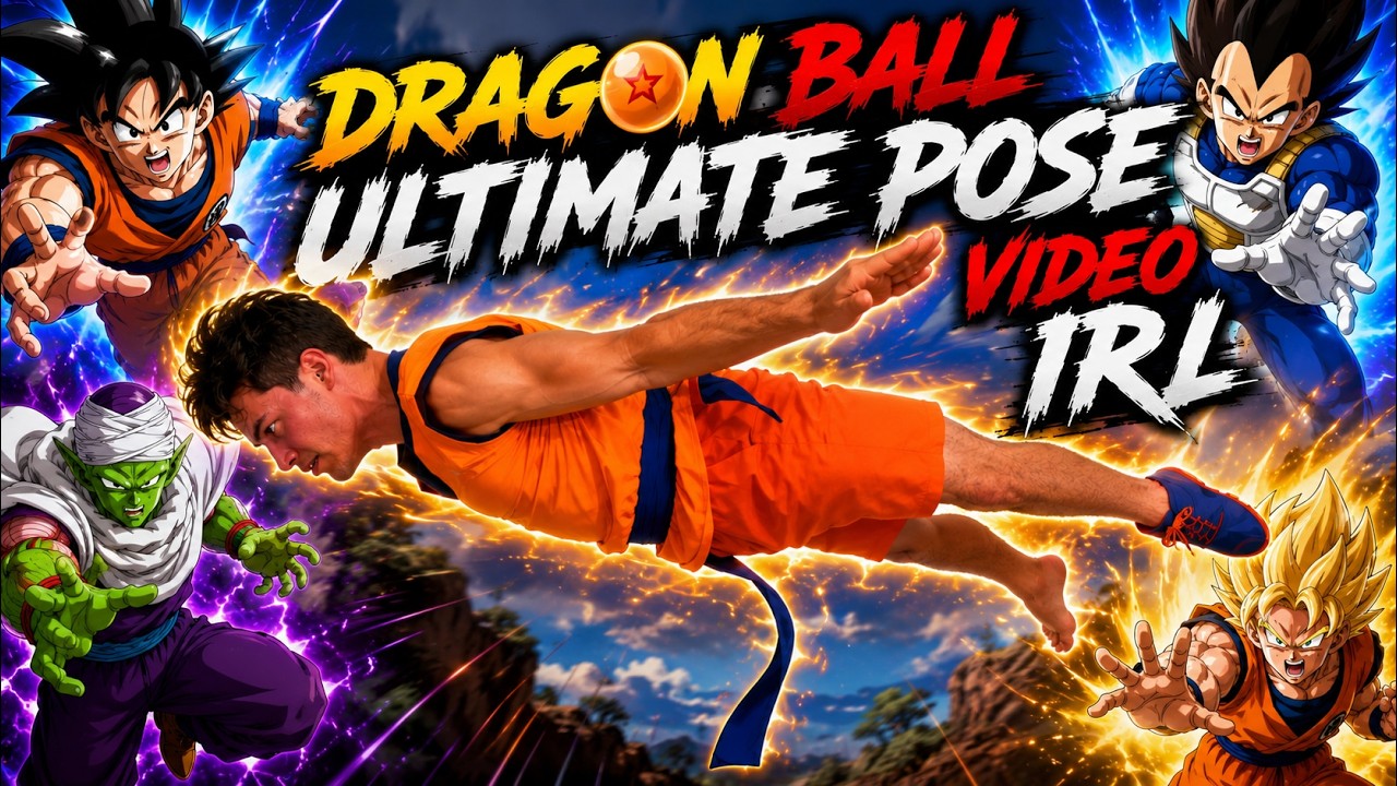 Dragon Ball Ultimate Pose Video IRL🔥🔥🔥 #dragonball #dbz #animeedit #anime #goku #cosplay #irl 
