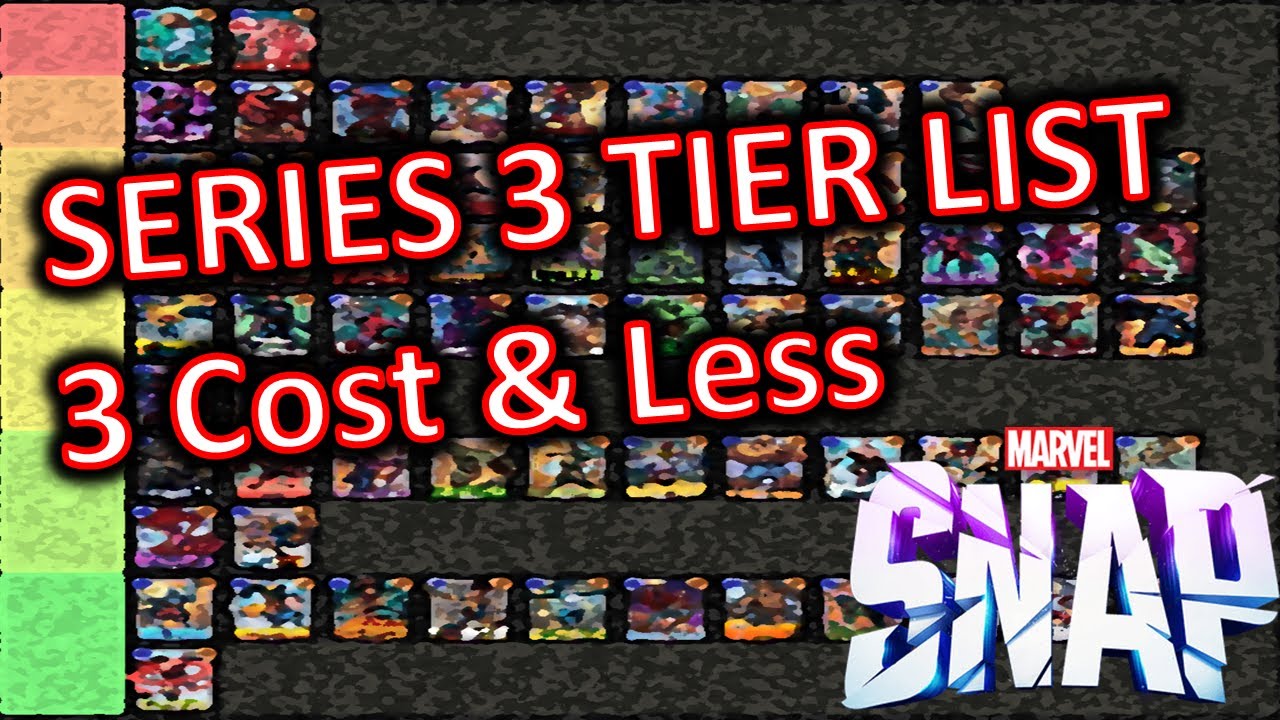 Marvel Snap Series 3+ Tier List (part 1)