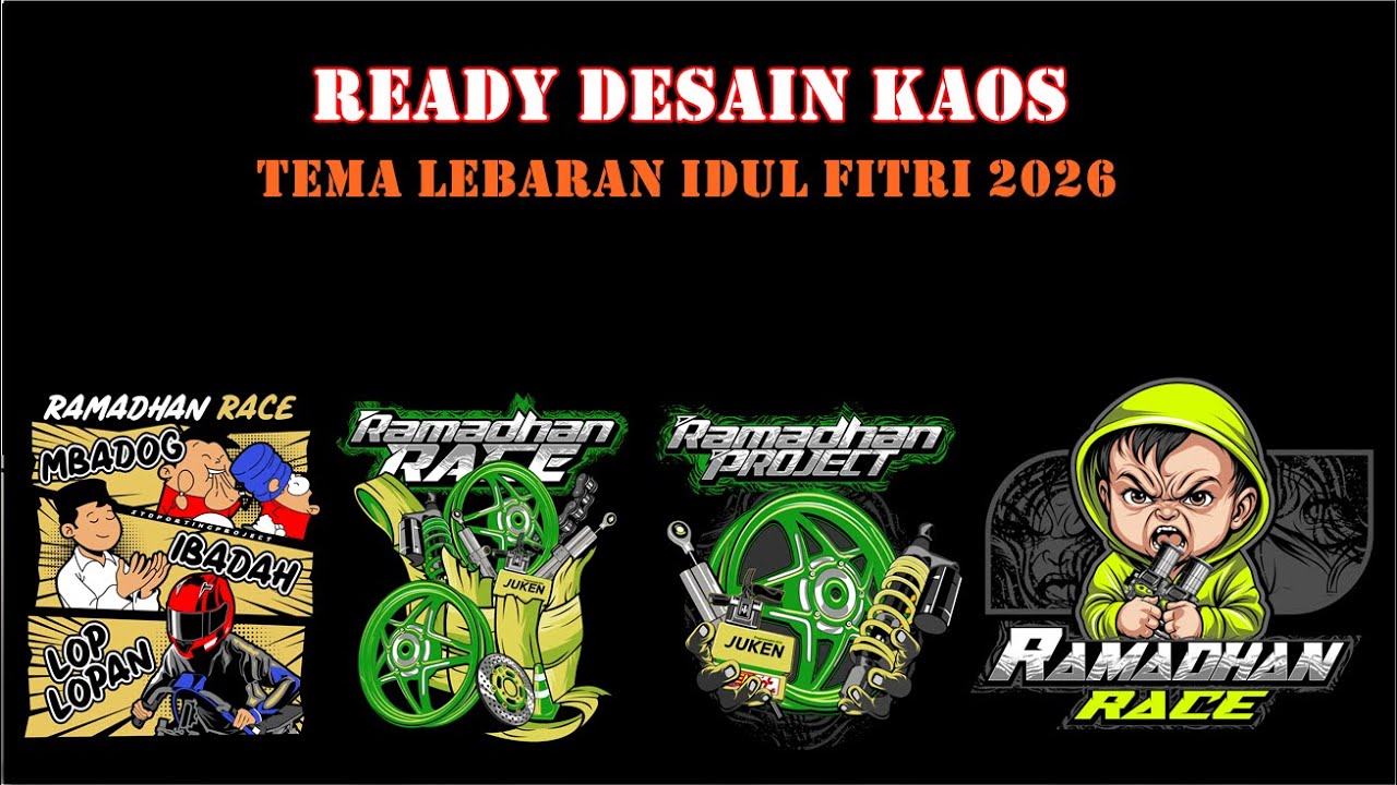 READY‼️ DESAIN KAOS IDUL FITRI 2026
