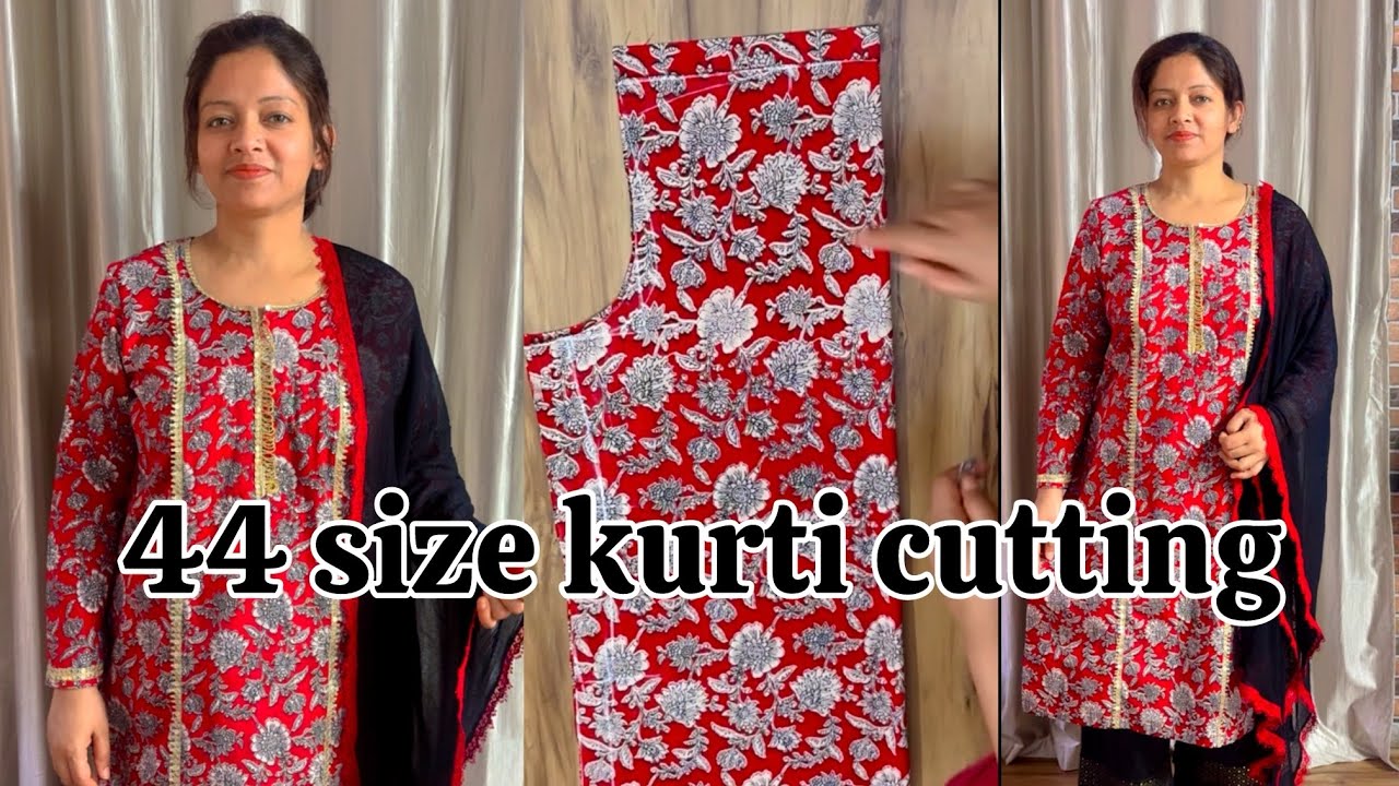 44 size kurti cutting ✨💗