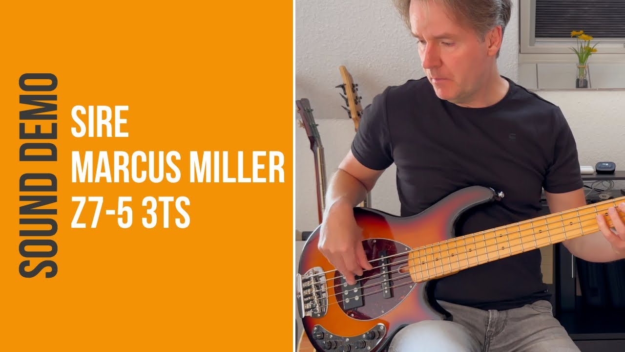 Sire Marcus Miller Z7-5 3-Tone Sunburst - Sound Demo (no talking)