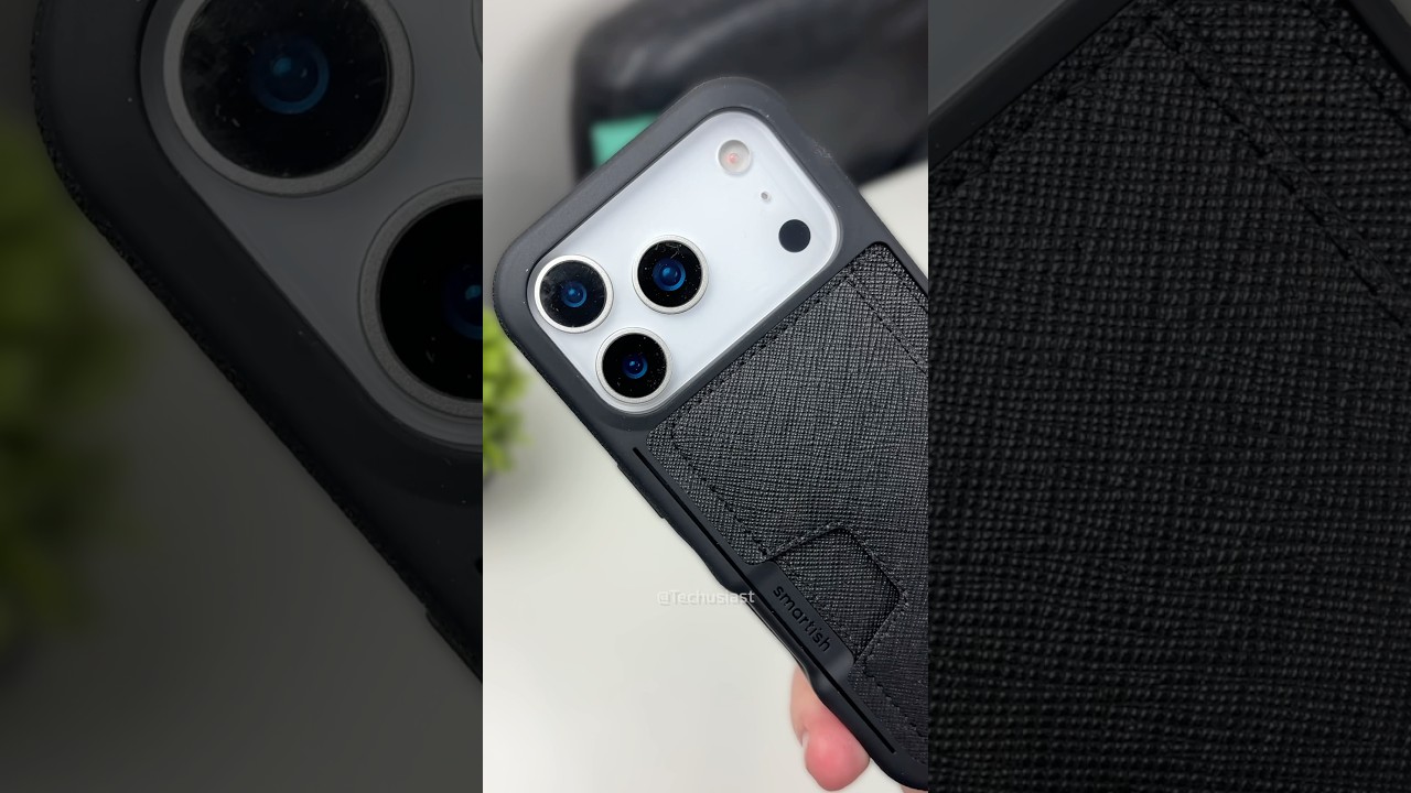 Smartish Wallet Slayer Vol 2 Case for iPhone 17 Pro (Black Tie Affair)