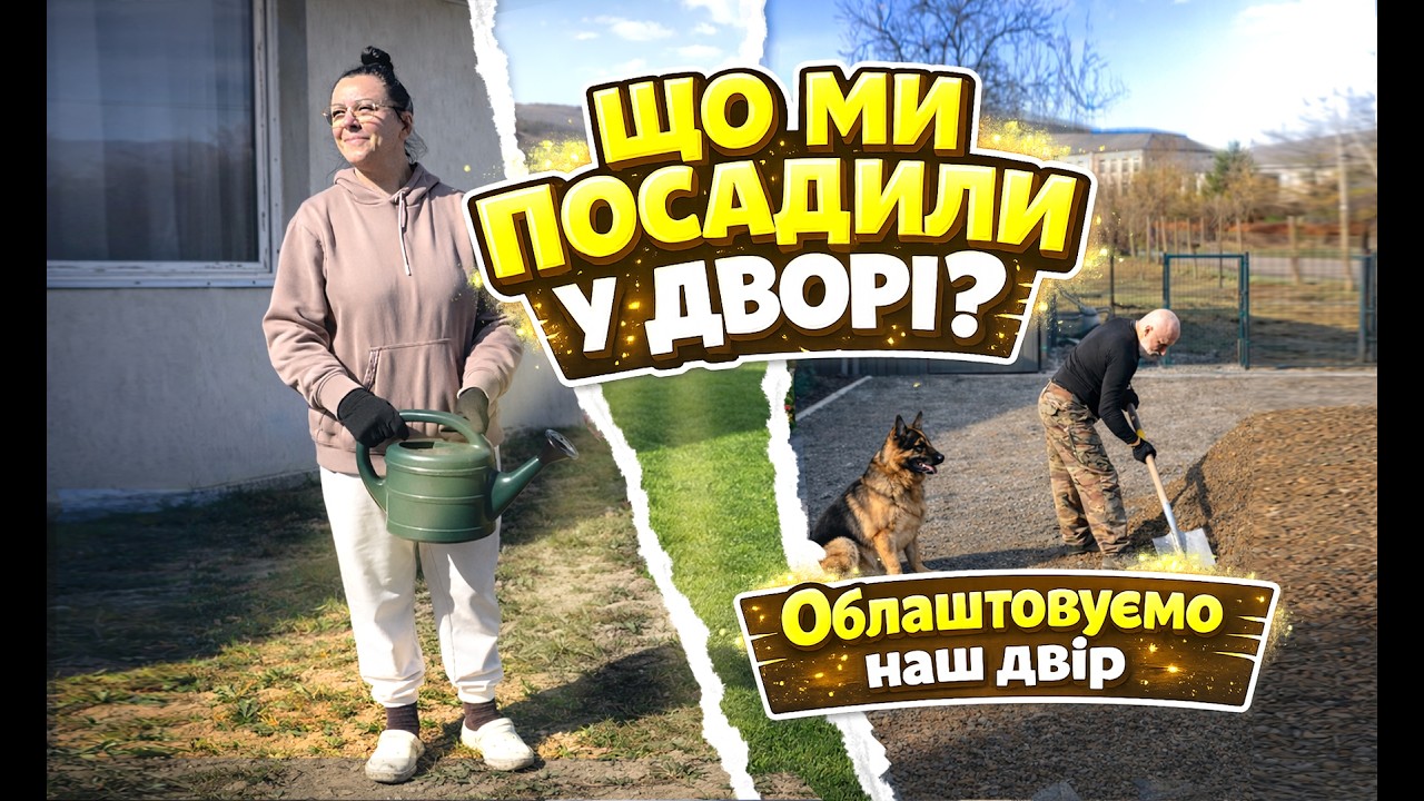 Наводимо лад у дворі | Перші рослини біля дому | Дім в Карпатах