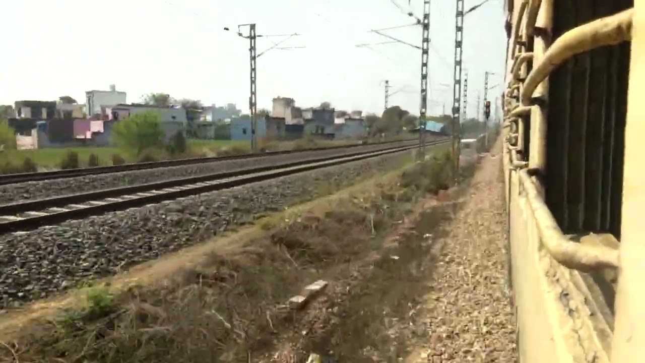 High Speed Train Acceleration Running 110Km.Icf Coch #Ytubeshortvideo.......