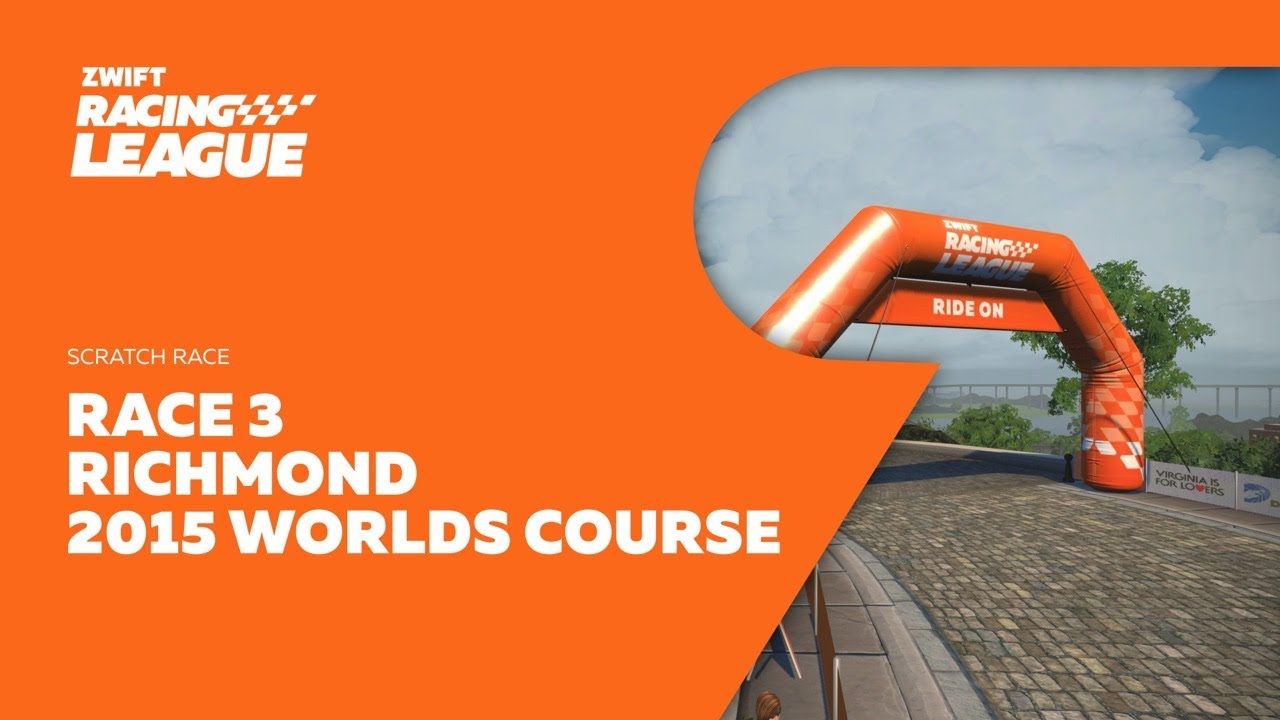 Zwift Racing League // Race 3 - Richmond 2015 UCI Worlds Course