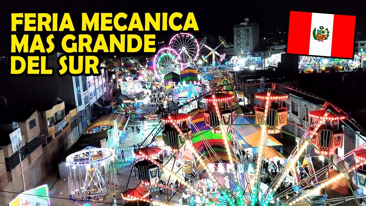 FERIA de JUEGOS Mecánicos MAS GRANDE del SUR del PERU