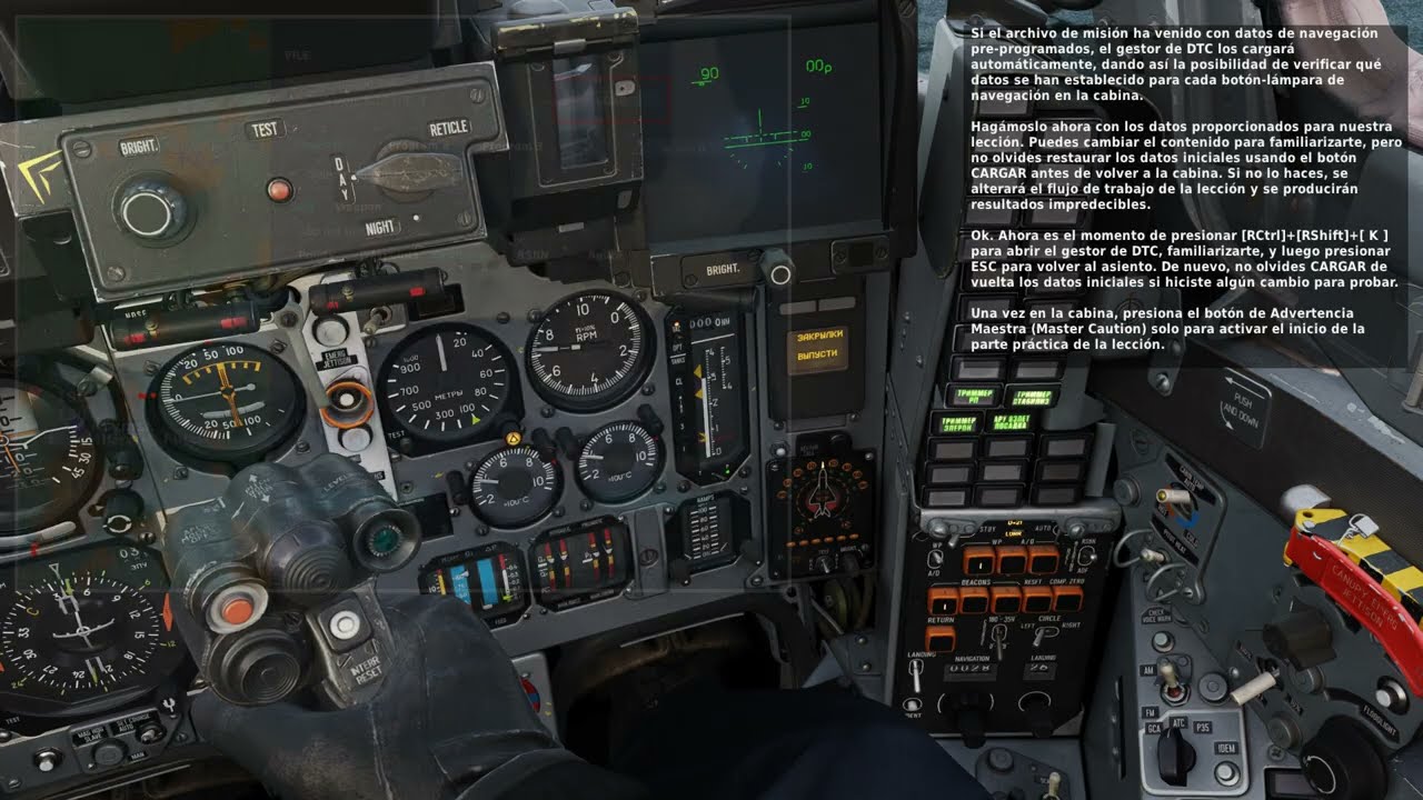 DCS WORLD - Entrenamiento Mig-29A Fulcrum - 2. Vuelo y Radio Navegación.