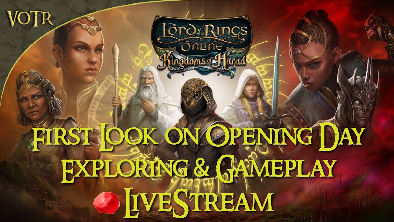 NEW LOTRO Kingdoms of Harad Expansion - First Look on Opening Day Exploring & Gameplay [🔴Livestream]