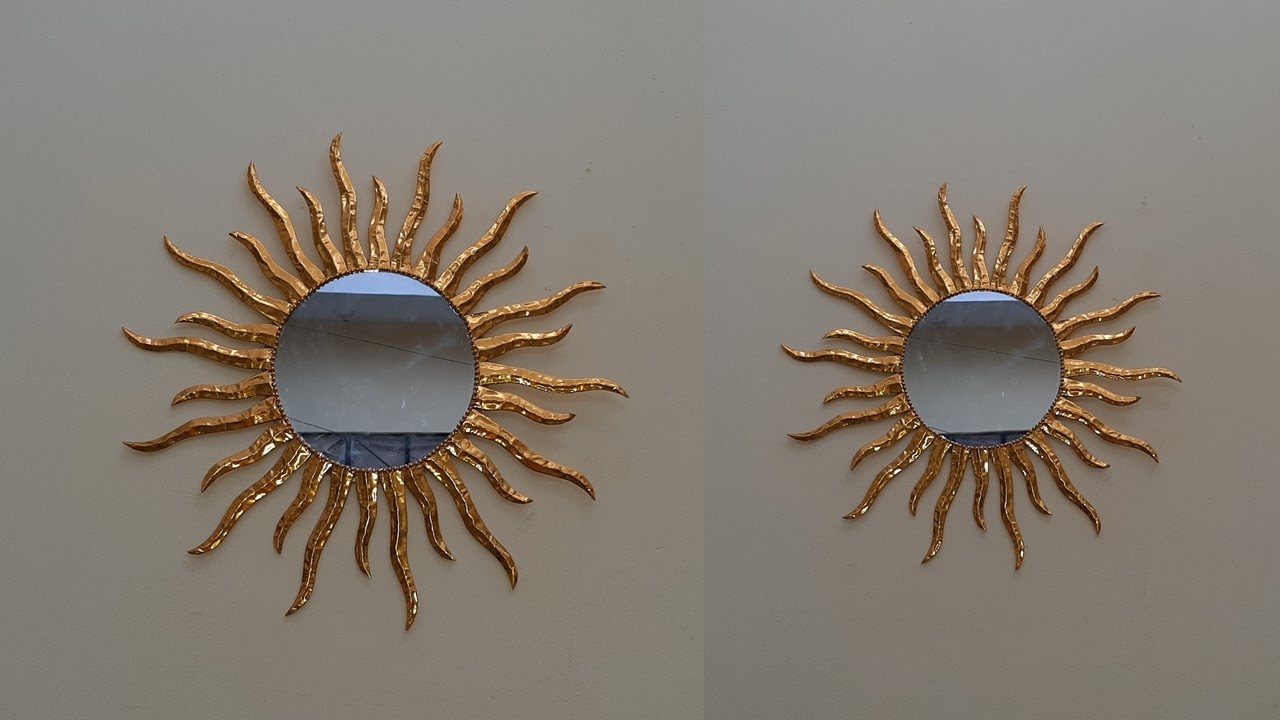 Espejo con marco de papel - paper-framed mirror