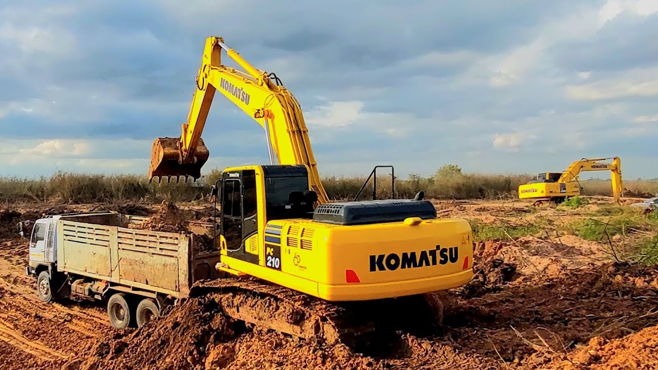 พามาชม Komatsu PC200-10M0 ce รถใหม่สวยๆ 1,700 ชม.กับทีมงานรถสิบล้อ excavator ep.286