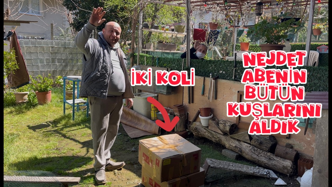 NEJDET ABE TALİHSİZ BİR HASTALIĞA YAKALANDI PAŞA İLE T&Uuml;M KUŞLARINI ALDIK ( İKİ KOLİ )