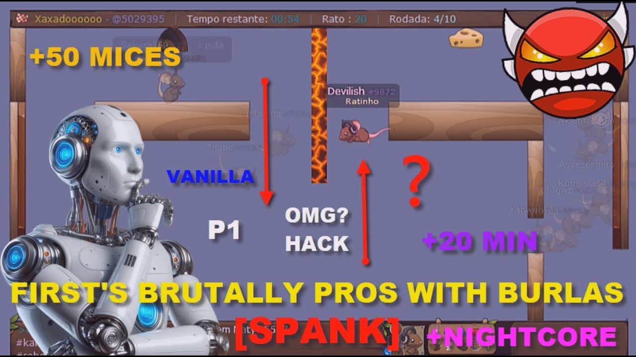 Transformice - FIRST'S BRUTALLY PROS WITH BURLAS [SPANK] #25 | 2024.