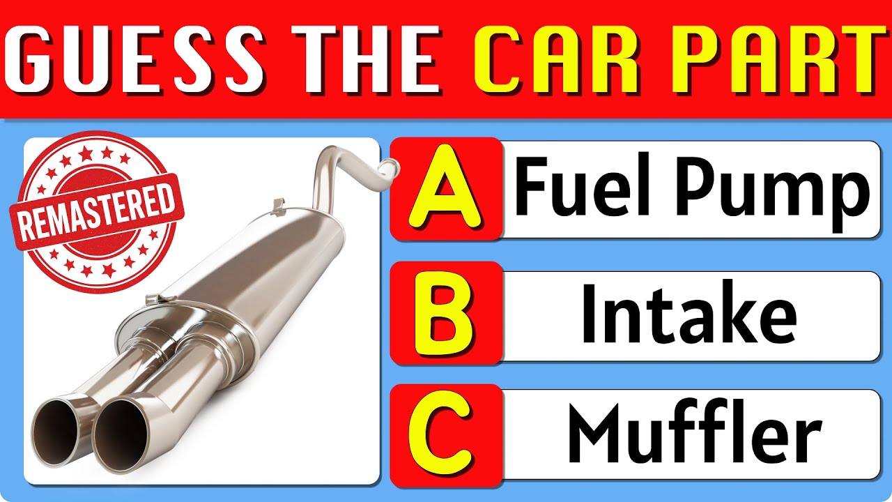 Guess The Car Part by Image | Remastered Challenge | Nerd Quiz Origins