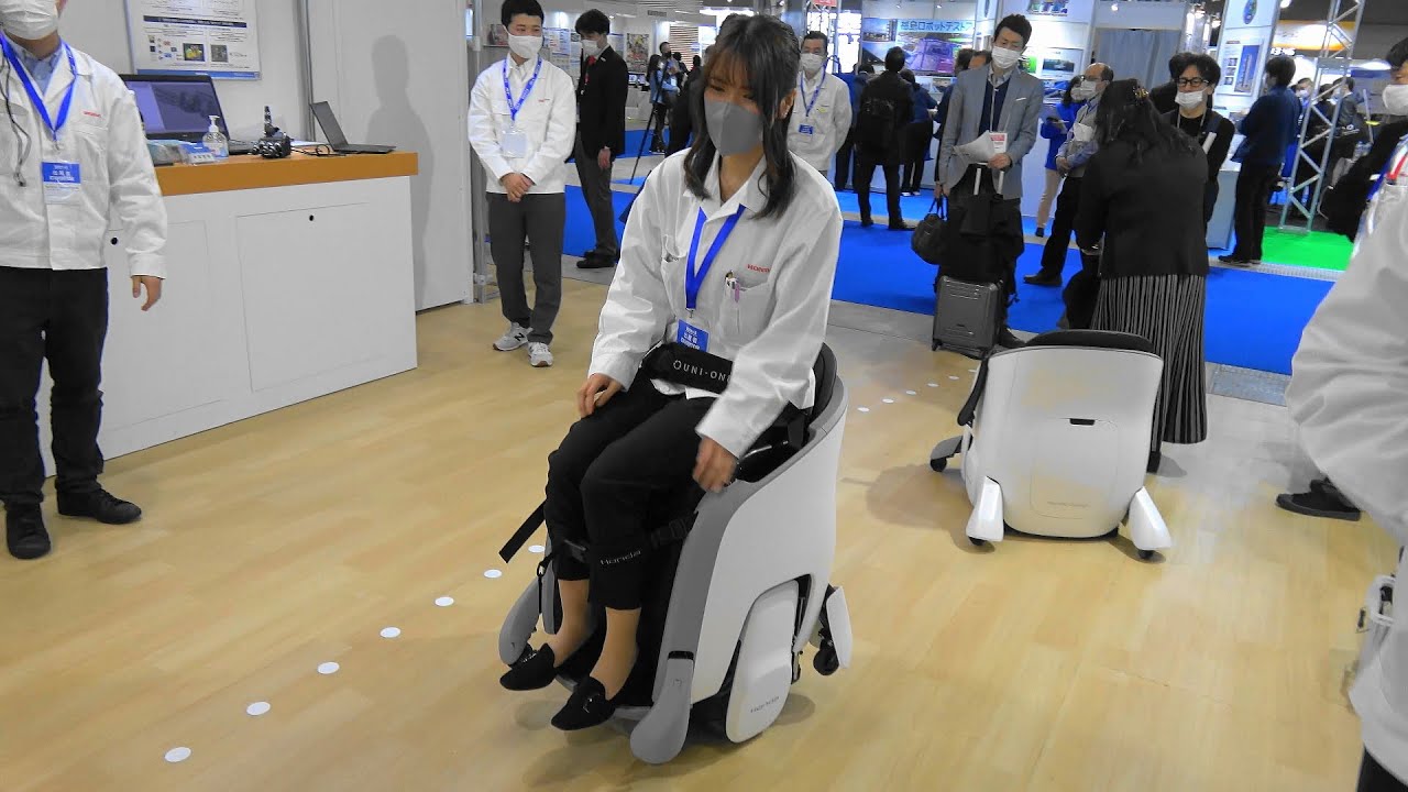4K【初公開！本田技研工業（HONDA）：電動車いす（UNI-ONE ユニワン）】［国際ロボット展 INTERNATIONAL ROBOT EXHIBITION］2022.3.10@東京ビッグサイト
