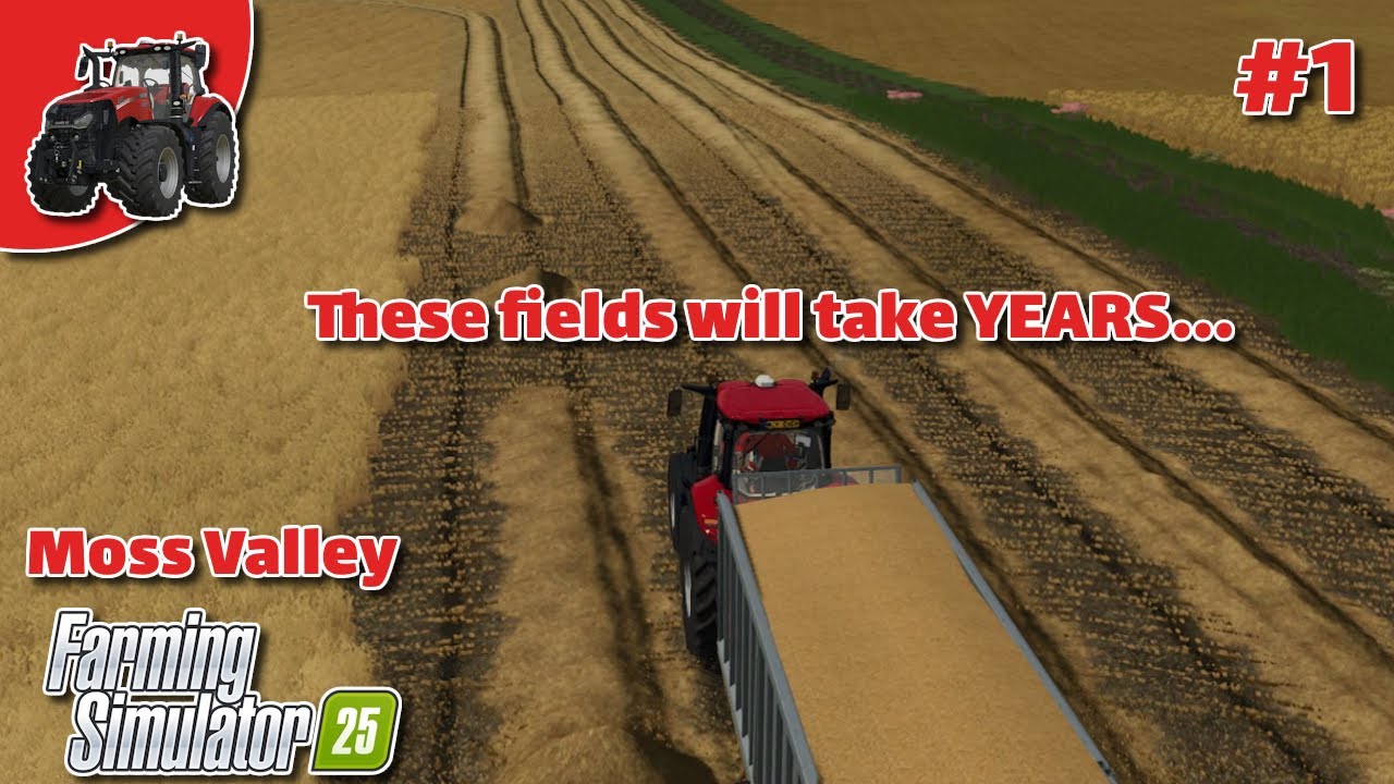 This field is TOO BIG! - FS25 Timelapse Moss Valley Ep. 1
