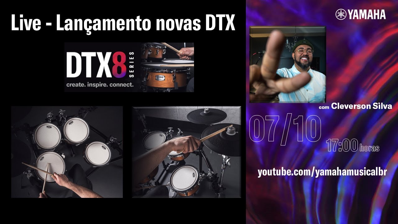 Live - Lançamento novas Yamaha DTX - com Cleverson Silva