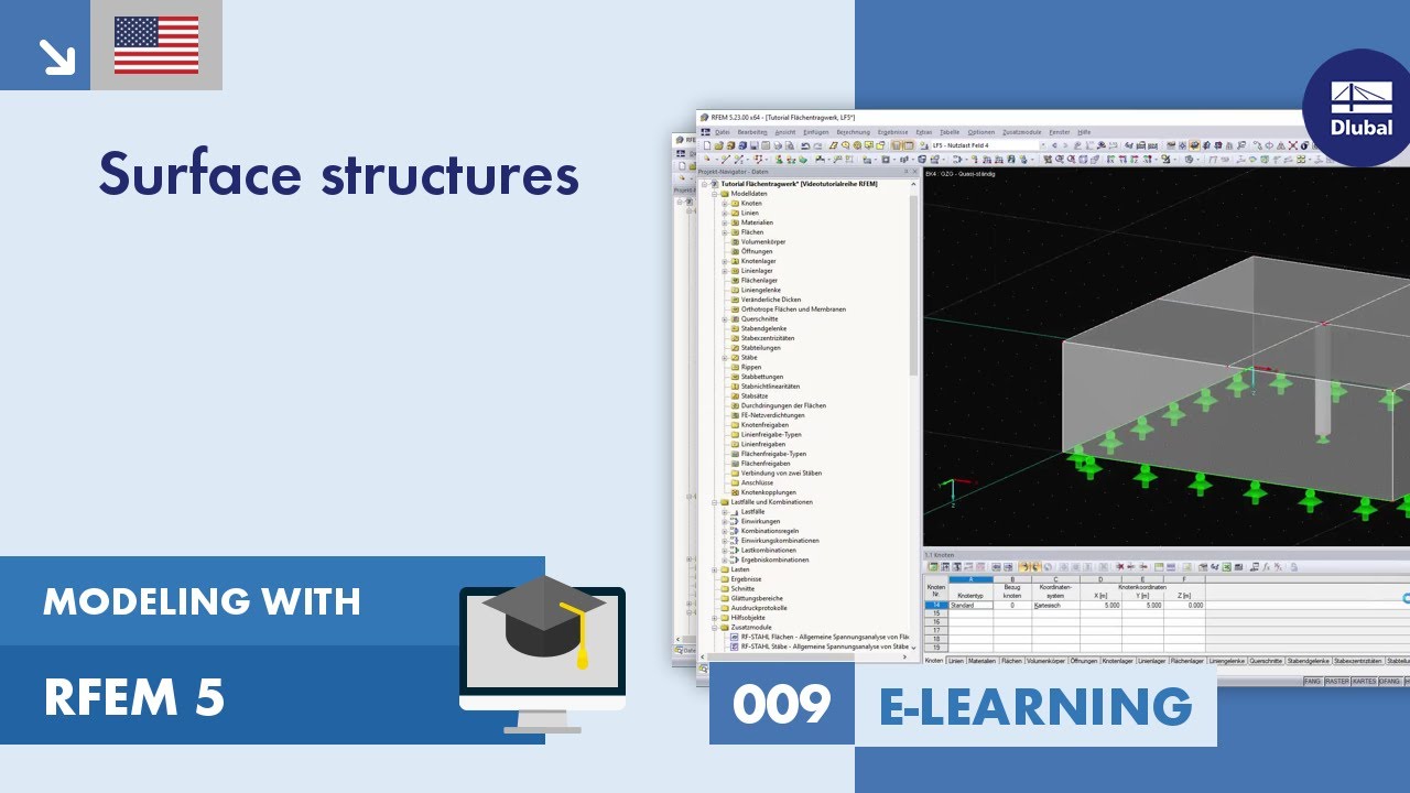 Modeling with RFEM 5 | 009 Surface Structures