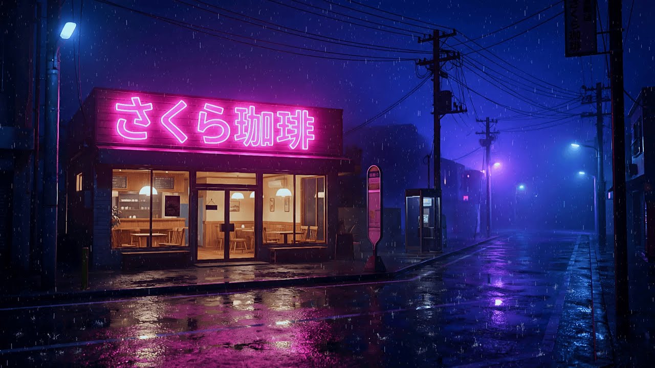 90s Tokyo Rain ☔ Retro Lofi Beats for Study, Focus & Relax
