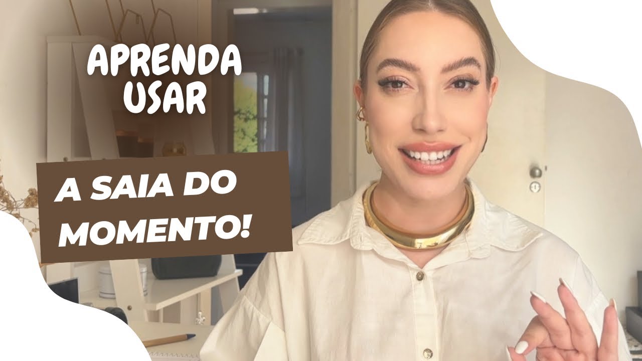 Como usar a Saia da vez! A saia de alfaiataria evasê!!!