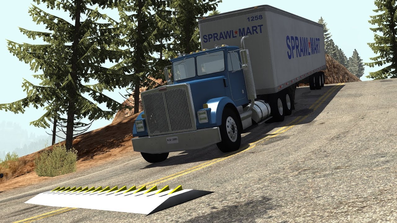 Spike Strip Crashes 68 | BeamNG.drive