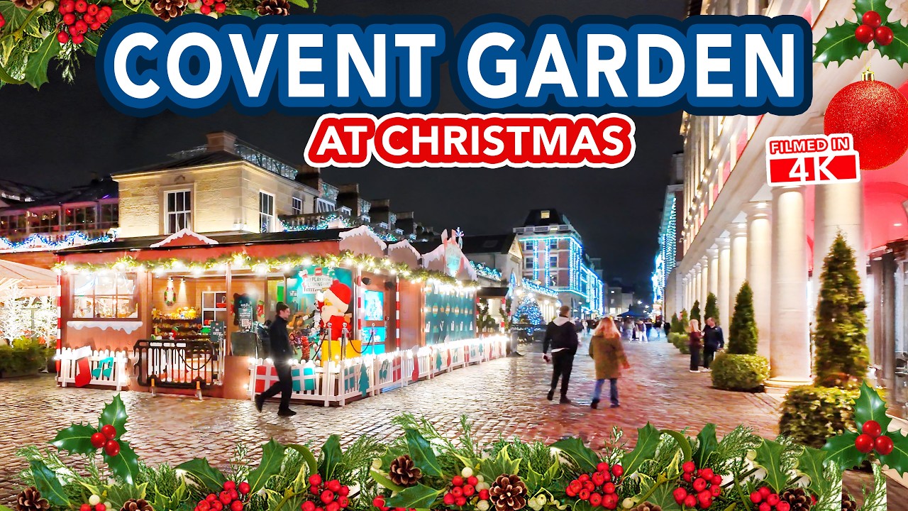 COVENT GARDEN London at Christmas Time