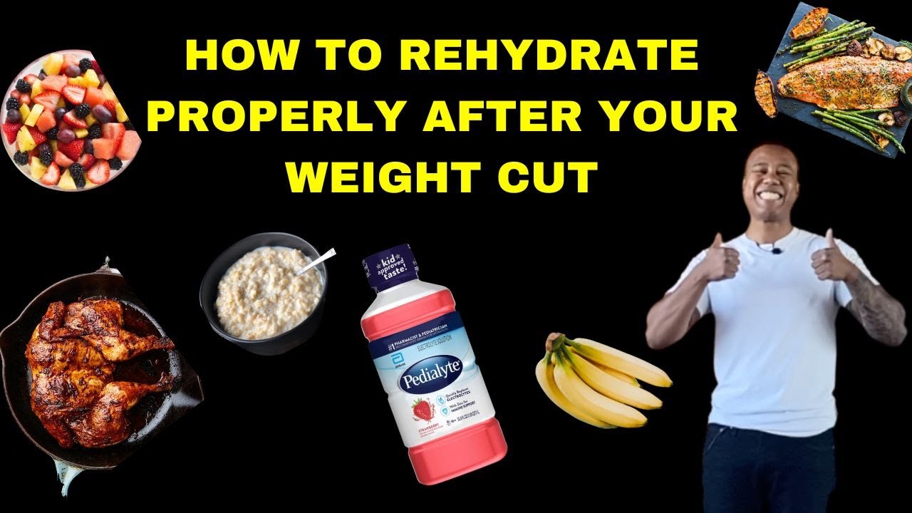 Best way to rehydrate after your weight cut for Boxing / MMA 🥊
