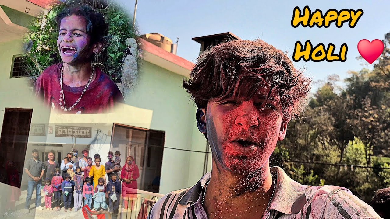 Pure gaon mae Holi ka jusun 😍 ll Holi vlog ll