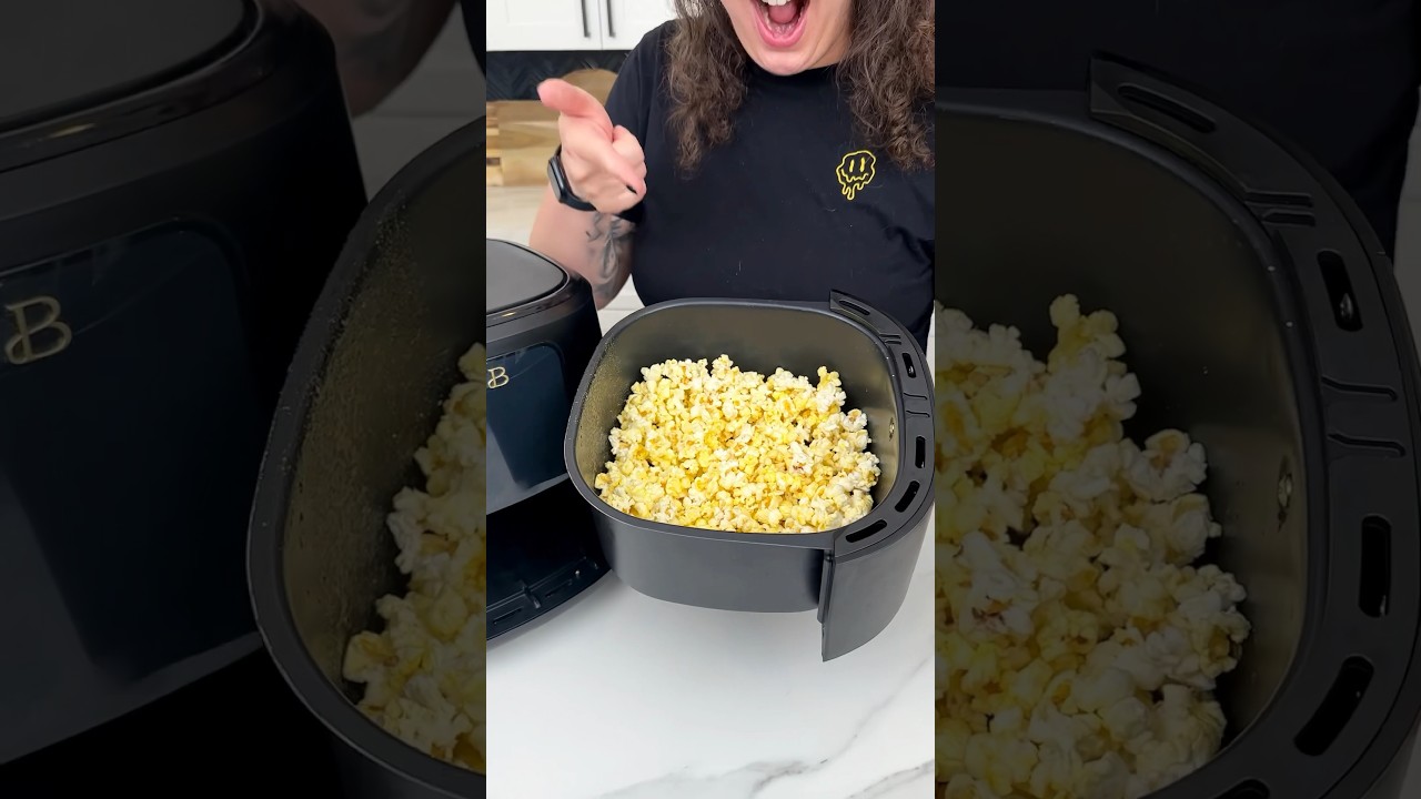 Air fryer pop! #easyrecipe #corn #airfryer