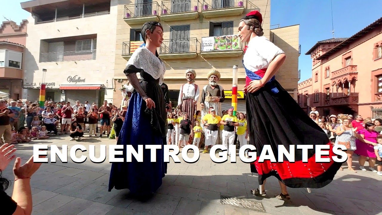 ENCUENTRO de GIGANTES | Festa Major Viladecans 2023 Barcelona 4k