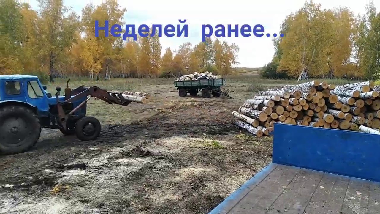 Мтз 52 VS лтз 60аб. Пытаемся попасть в делянку...