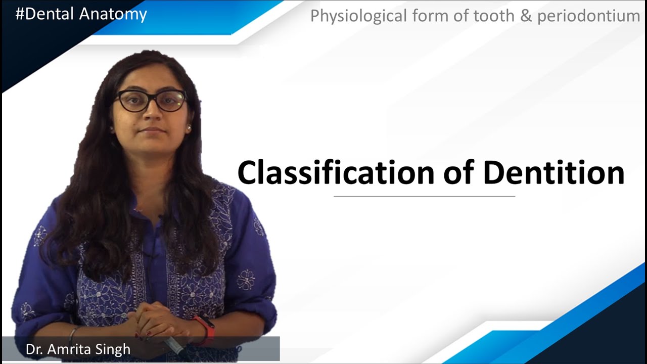 Dental Anatomy - Physiological form of tooth & periodontium - Classification of Dentition