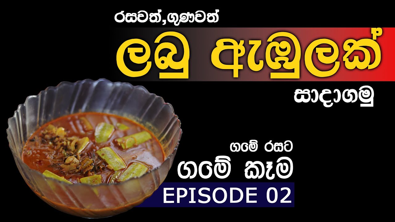 ලබු ඇඹුලක් සාදාගමු | ගමේ කෑම Episode 02 | Cooking With තාත්තයි දුවයි