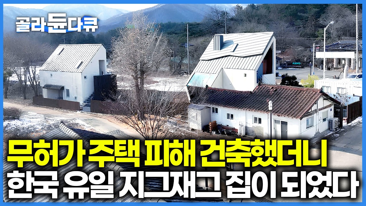 남의 집 때문에 내 집을 못 짓는다고? 위기를 기회로 바꾼 남양주 지그재그 하우스의 비밀｜기찻길 옆 고향집｜건축탐구 집｜#골라듄다큐
