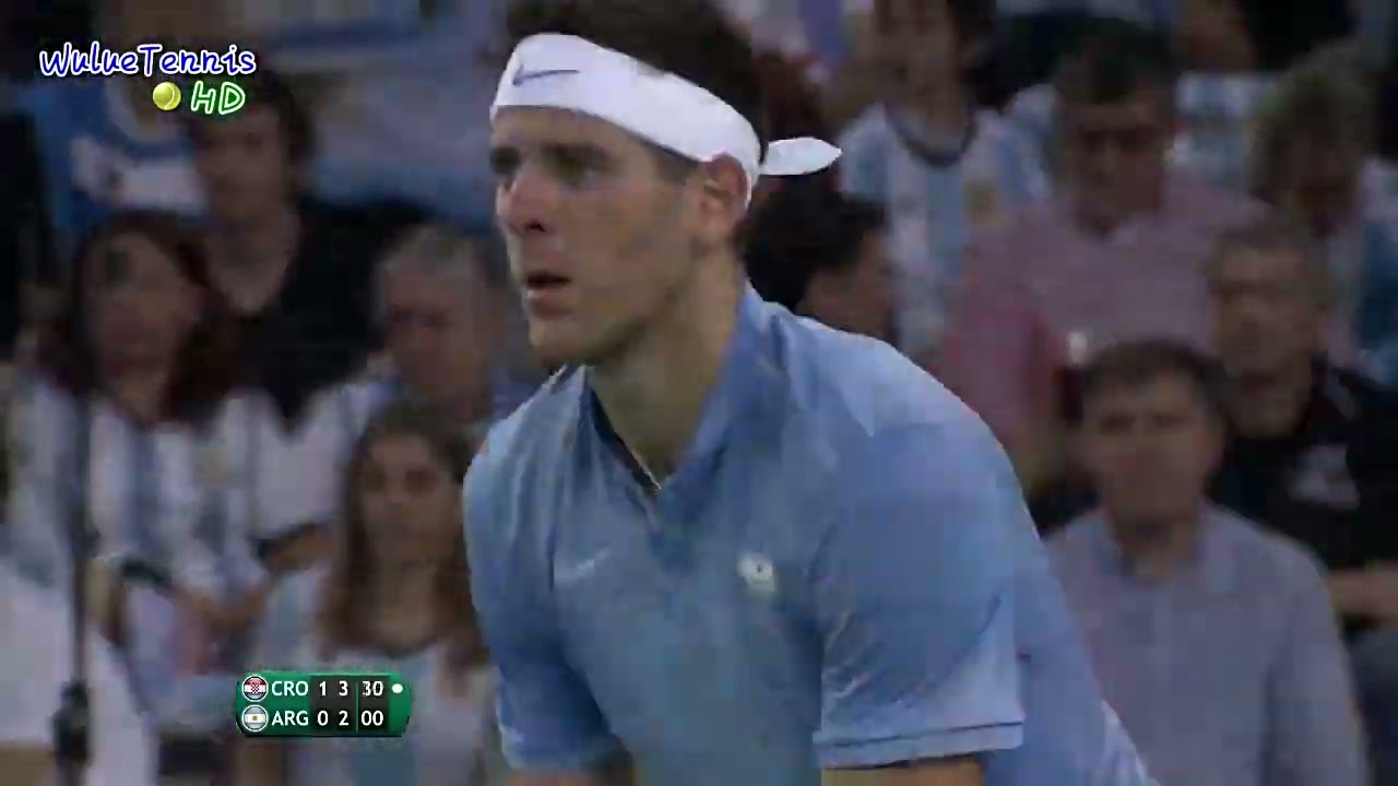 Juan Martin del Potro vs Marin Cilic 2016 Copa Davis Highlights